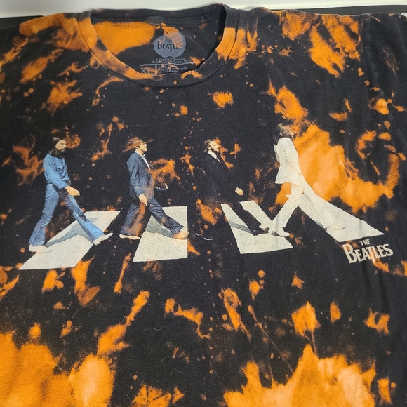 Hand acid washed Beatles shirt size xl - Picture 2 of 4